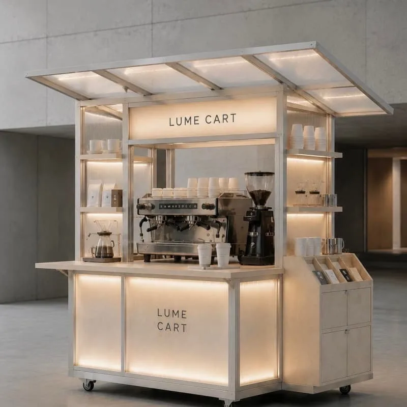 Coffee Carts For Sale | Mobile Coffee Stand – custom retail display image 10