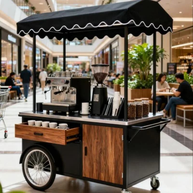 Coffee Carts For Sale | Mobile Coffee Stand – custom retail display image 22