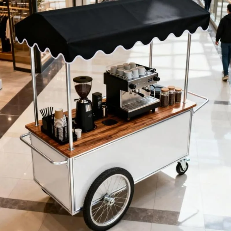 Coffee Carts For Sale | Mobile Coffee Stand – custom retail display image 18
