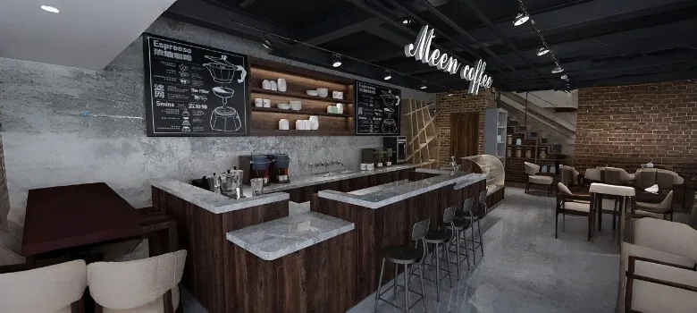 Coffee Shop Counter (5) Coffee Shop Counter For Sale | Custom Cafe Bar – custom retail display image 12