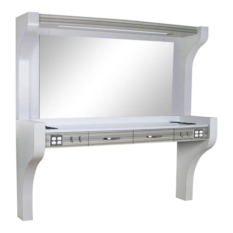 Wall Mounted Floating Salon Styling Stations For Sale – custom retail display image 49