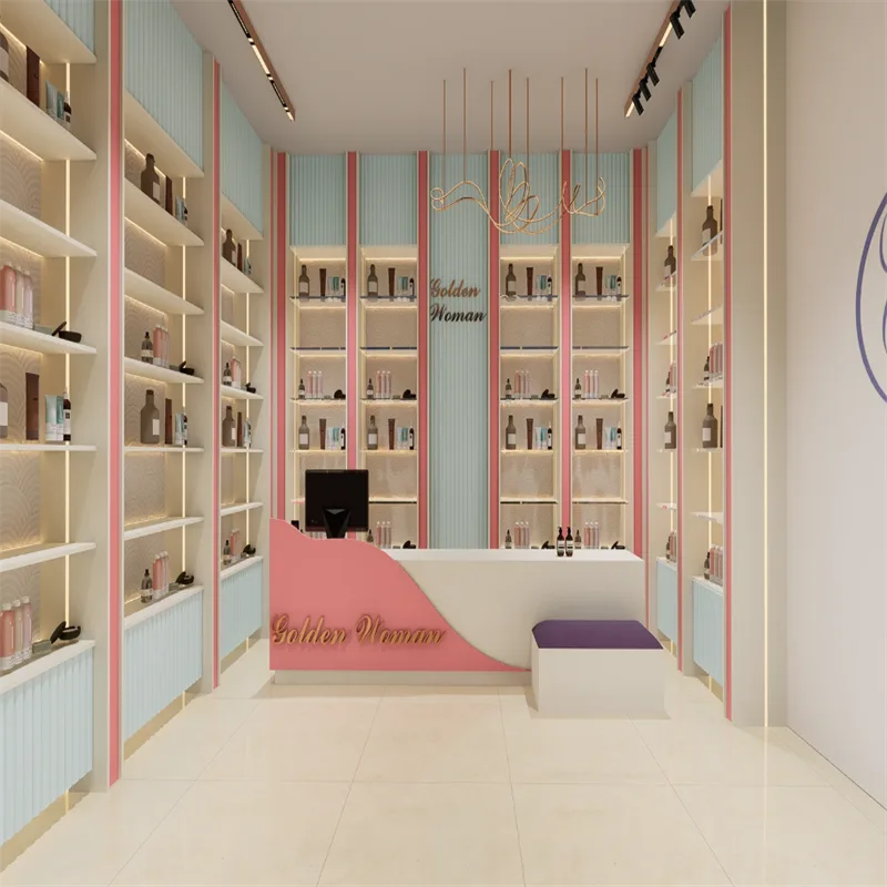 Cosmetic Shop Design Decoration Ideas – Houston Cosmetic Store Full Build | Custom Interior & Furniture Project image 15