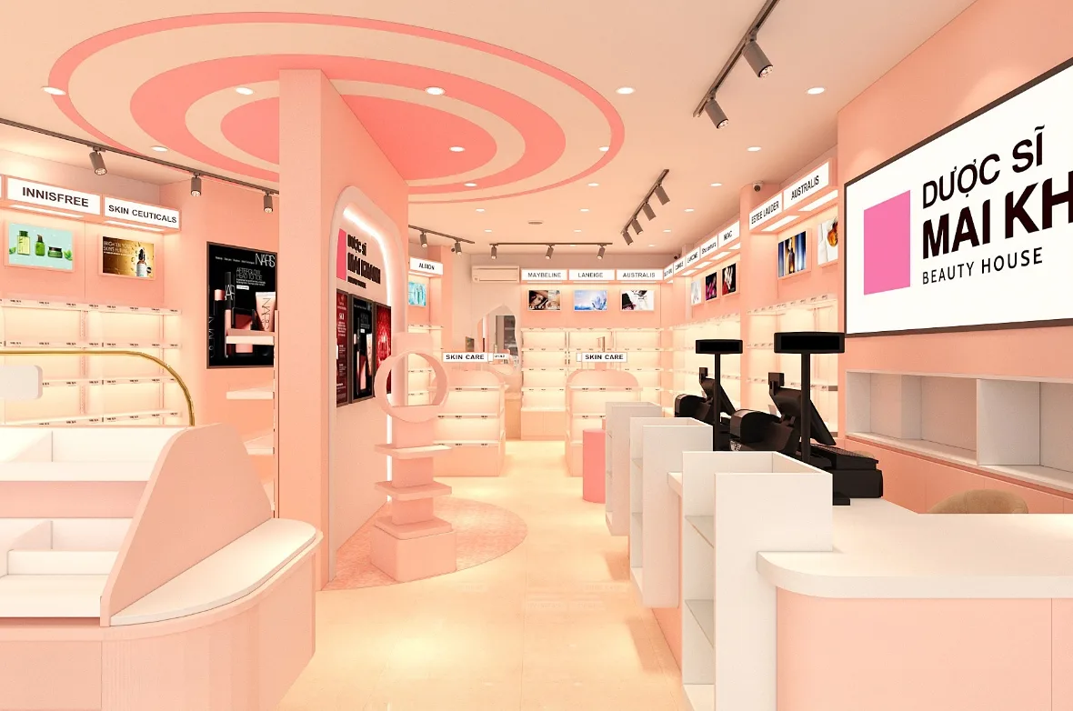 Cosmetic Shop Design Decoration Ideas – Houston Cosmetic Store Full Build | Custom Interior & Furniture Project image 13