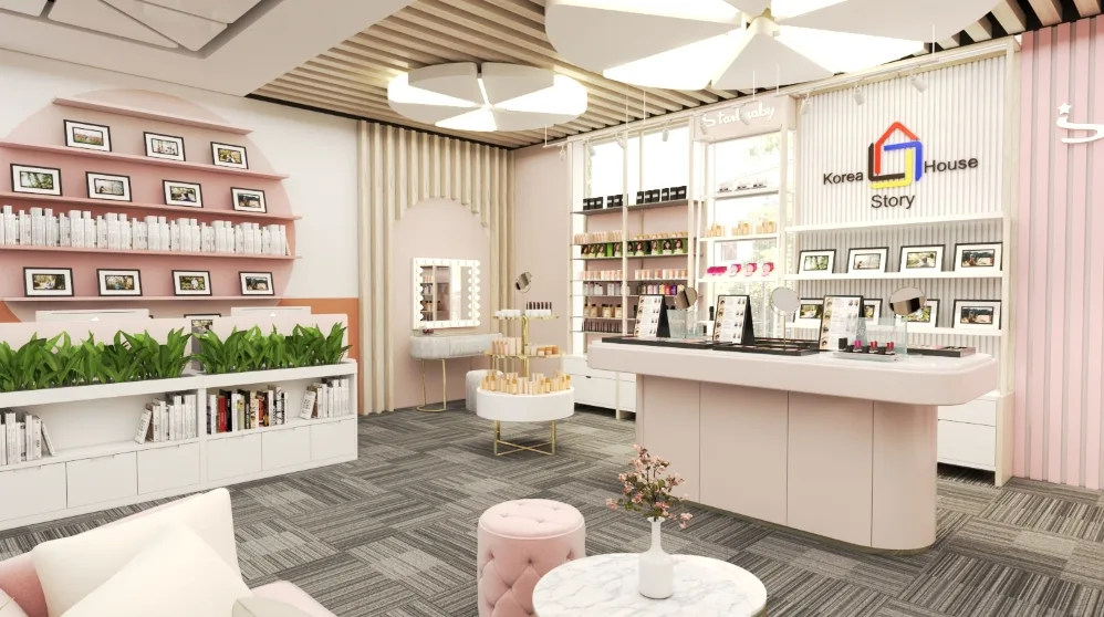 Cosmetic Shop Design Decoration Ideas – Houston Cosmetic Store Full Build | Custom Interior & Furniture Project image 9