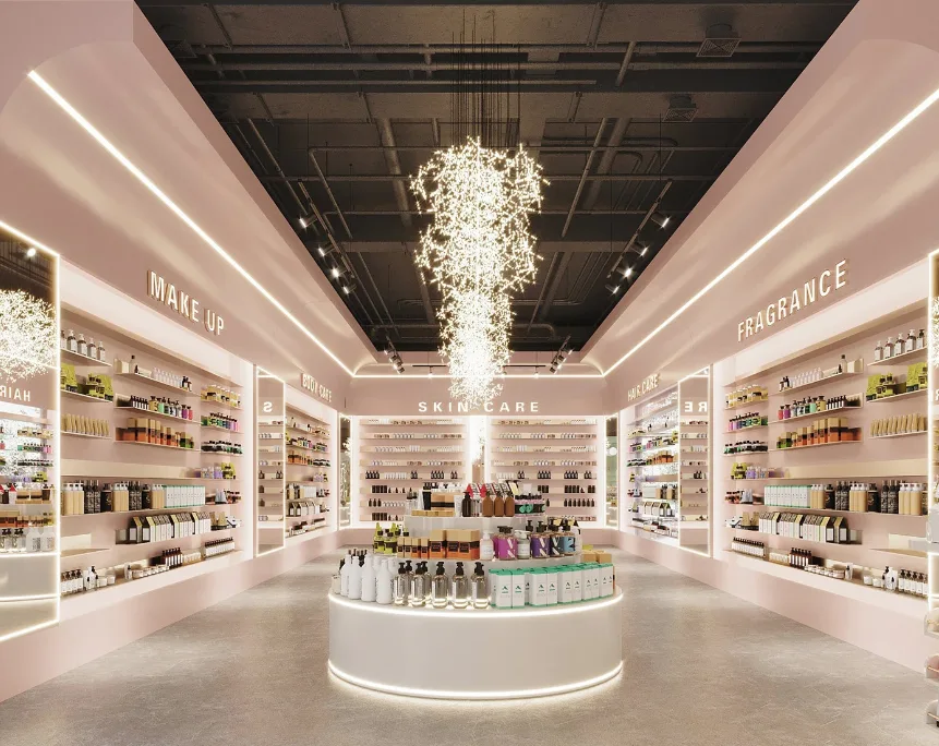 Cosmetic Shop Design Decoration Ideas – Houston Cosmetic Store Full Build | Custom Interior & Furniture Project image 11