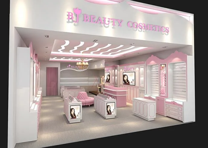 Cosmetic Shop Design Decoration Ideas – Houston Cosmetic Store Full Build | Custom Interior & Furniture Project image 12