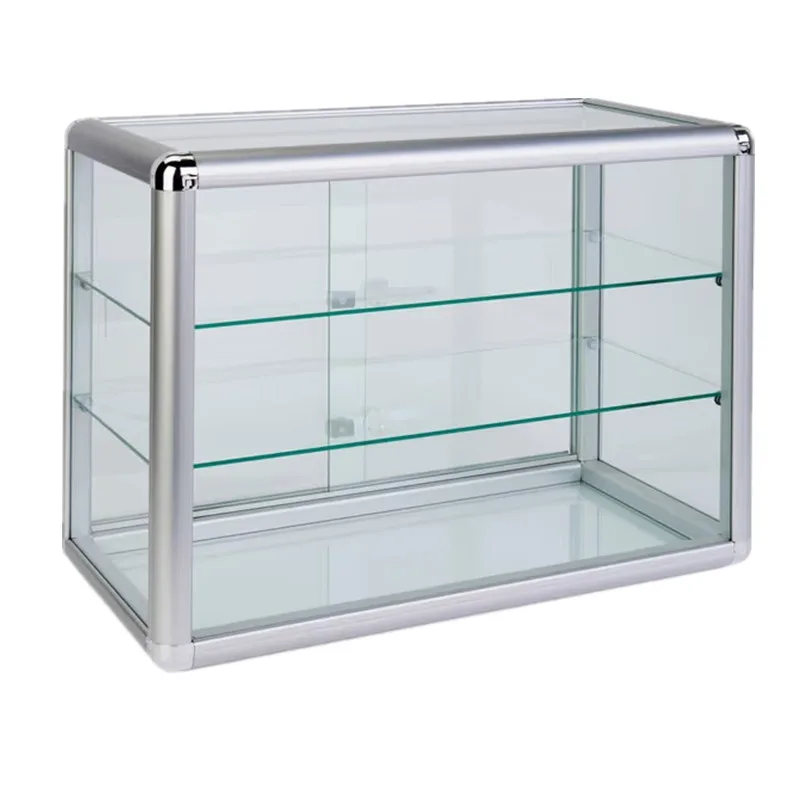 Countertop Cannabis Dispensary Display Cases, Risers Racks – Black Cannabis Countertop Display Riser Modern Display Stand for