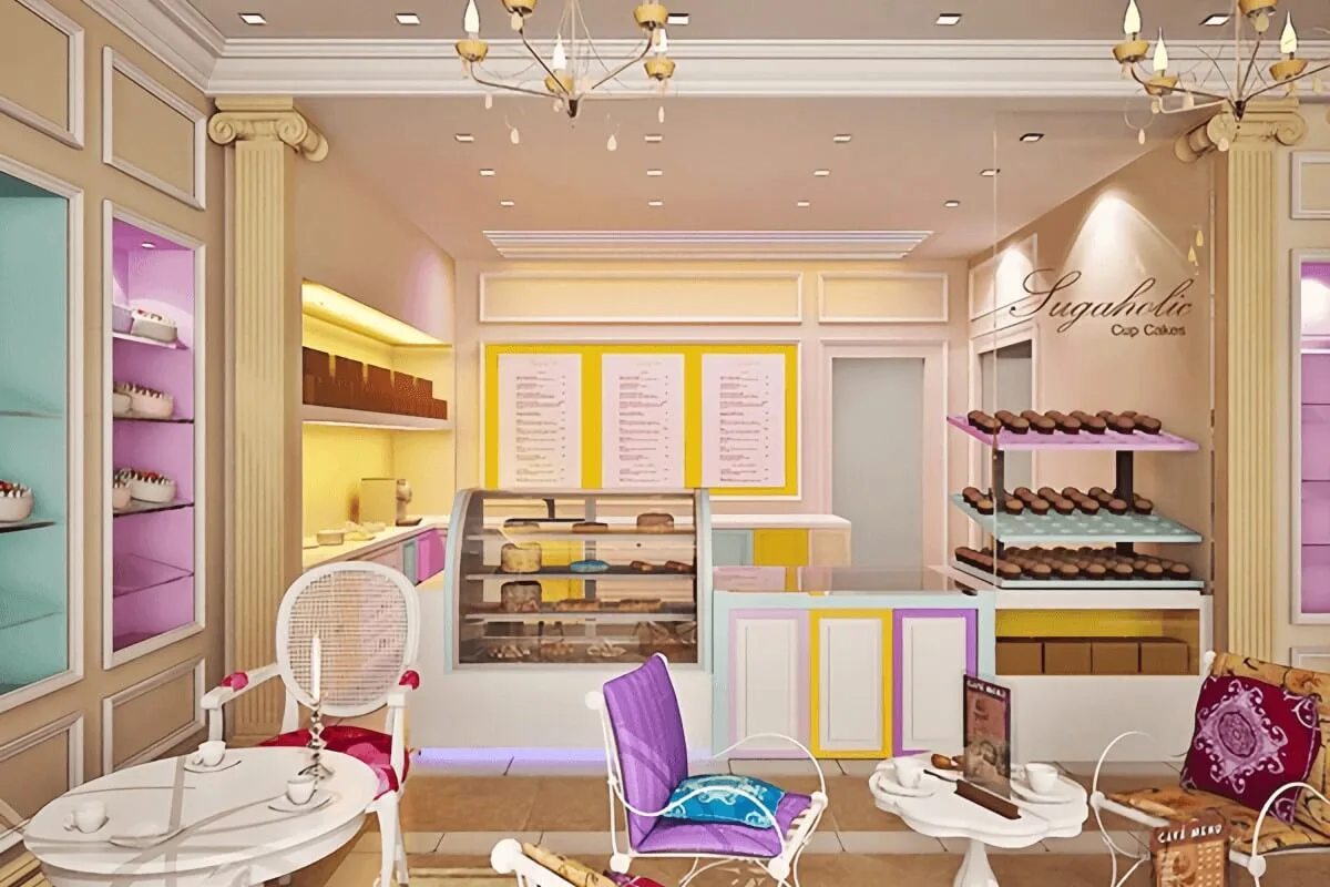 Cake Cupcake Shop Design, Furniture Retail Displays – Bakery Design Showcase: KA CHIDO Baking Space image 4