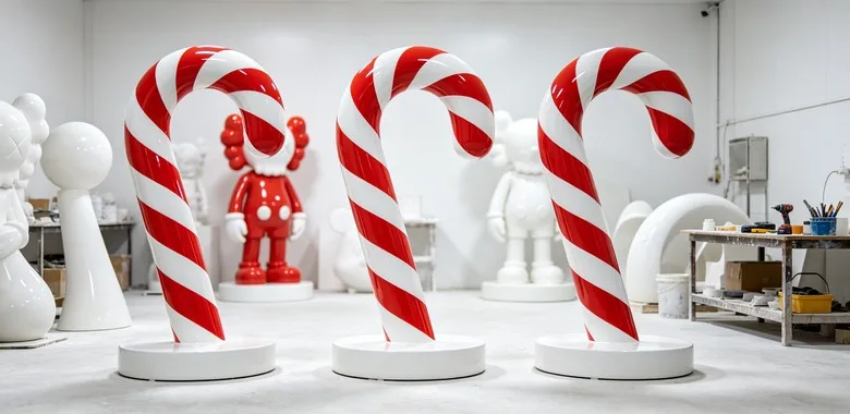 Giant Candy Cane Props For Sale – custom retail display image 11