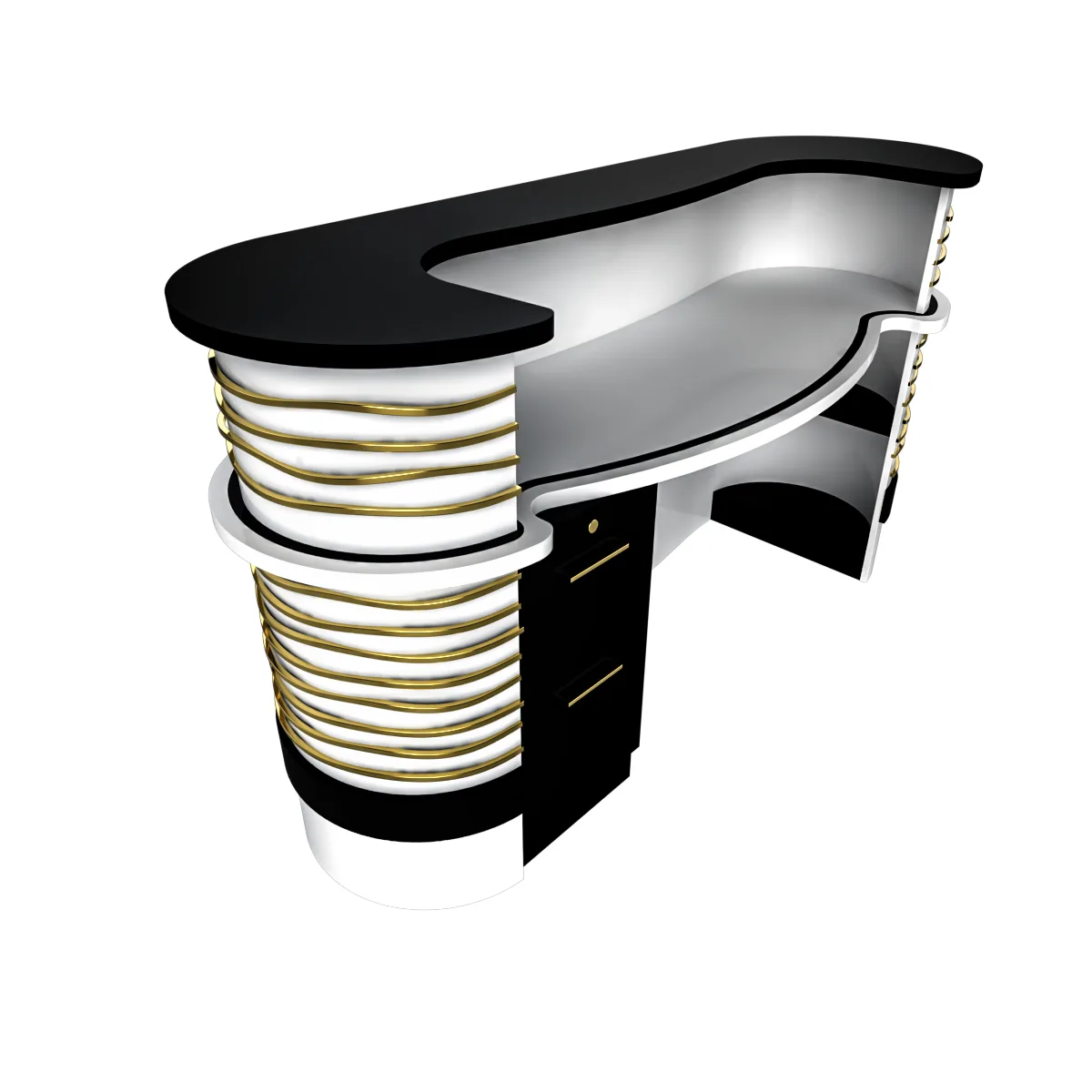 Nail Salon Beauty Spa Reception Desks – custom retail display image 51