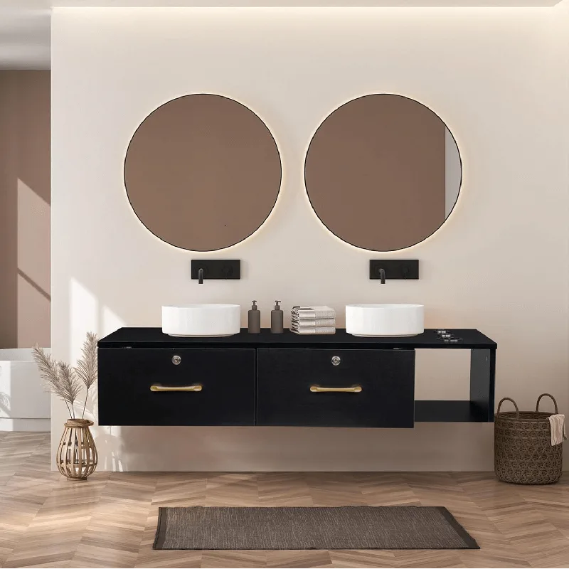 Wall Mounted Floating Salon Styling Stations For Sale – custom retail display image 29