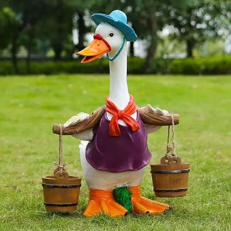 Outdoor Duck Statues Goose Sculptures for Garden – custom retail display image 19