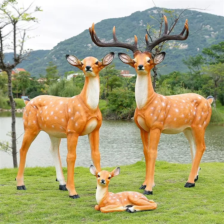 Life Size Deer Elk Sculptures For Sale | Fiberglass – custom retail display image 4