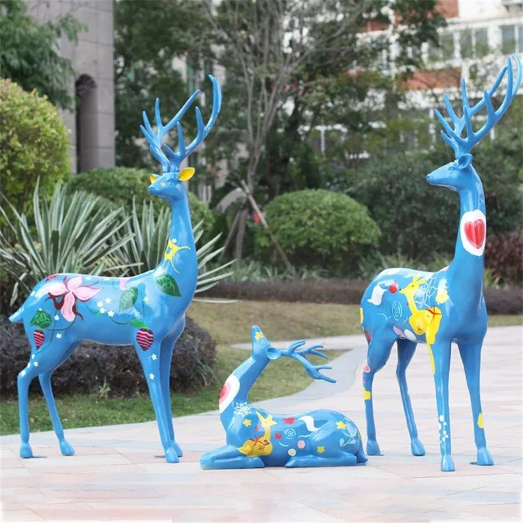 Deer & Elk fiberglass sculpture Life Size Deer Elk Sculptures For Sale | Fiberglass – custom retail display image 32