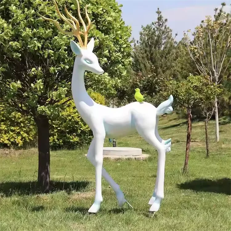 Deer & Elk fiberglass Sculptures2 (2) Life Size Deer Elk Sculptures For Sale | Fiberglass – custom retail display image 31