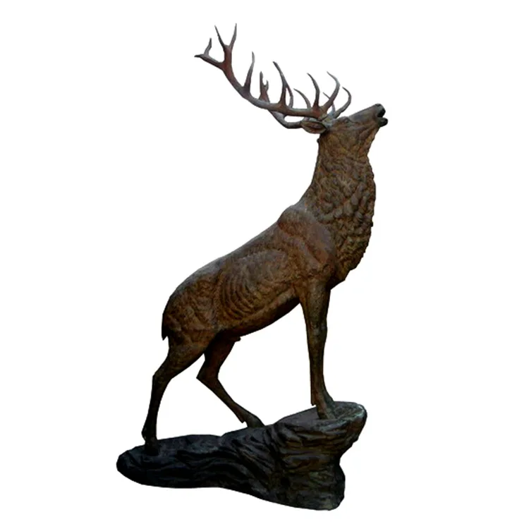 Deer Stag Bronze Statue | Garden Ornaments Sculptures – custom retail display image 5