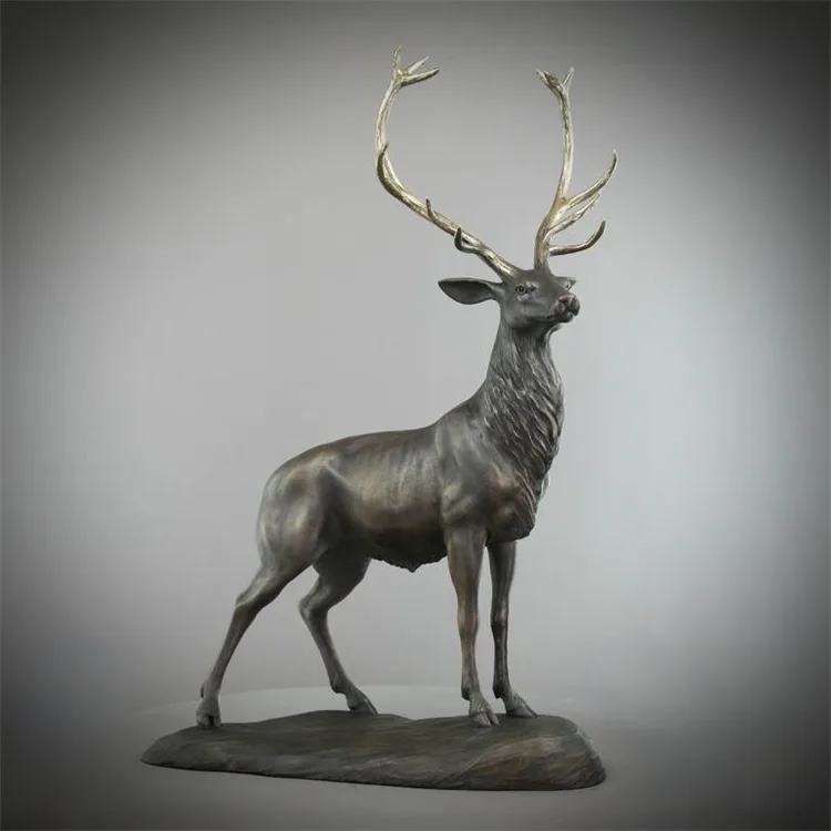 Deer Stag Bronze Statue | Garden Ornaments Sculptures – custom retail display image 7