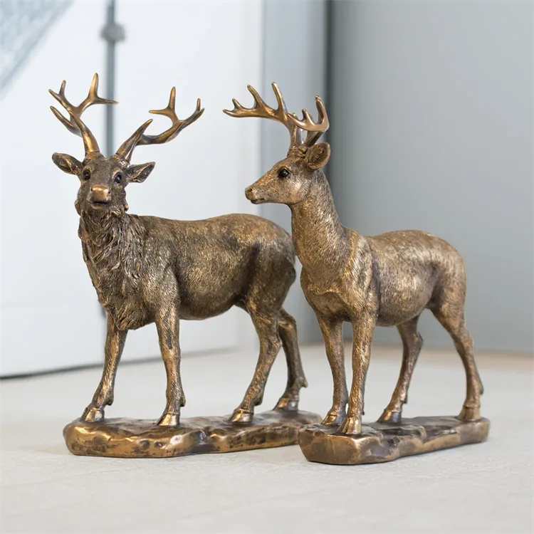 Deer Stag Bronze Statue | Garden Ornaments Sculptures – custom retail display image 10