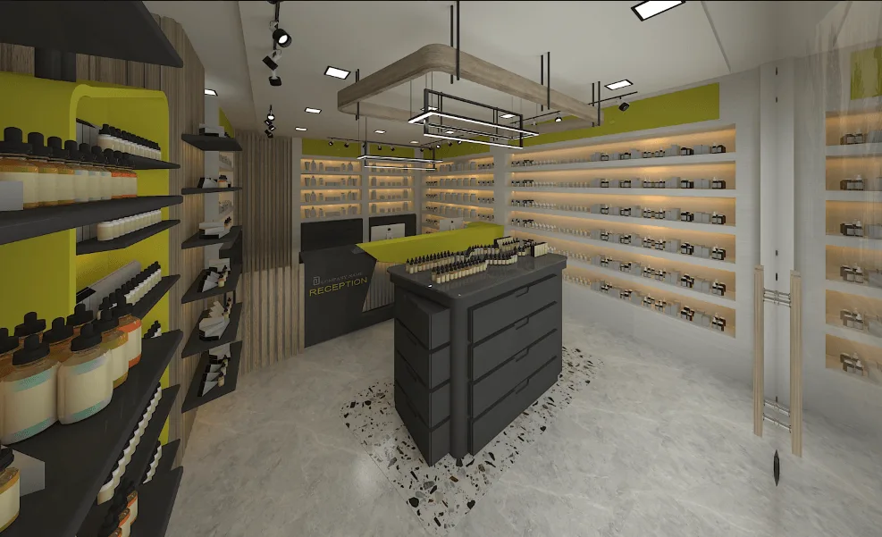 Pharmacy Design, Layouts Drug Store Decorations – New Pharmacy design idea unique wall cabinet island cabinet storage with re