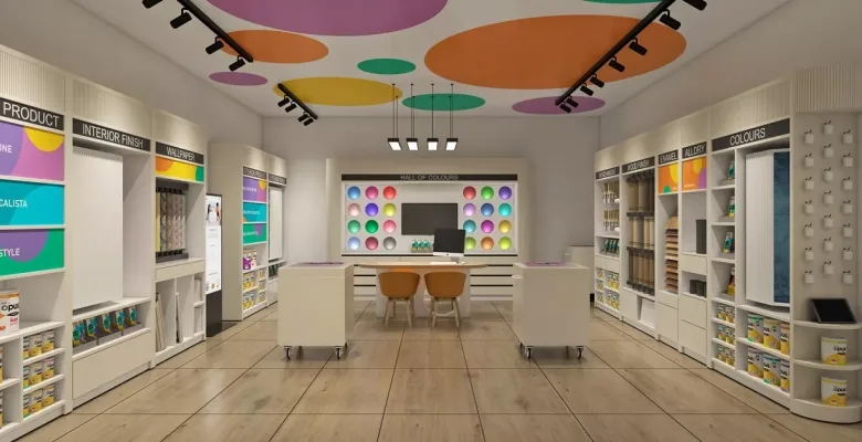 Paint Shop Design, Displays Store Fixtures – custom retail display image 6