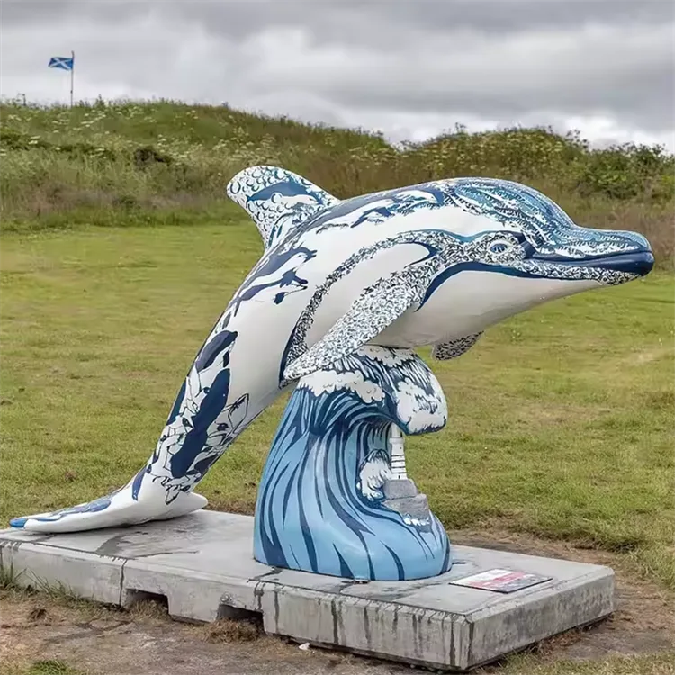 Large Dolphin Statues Sculptures For Sale | Outdoor – custom retail display image 2