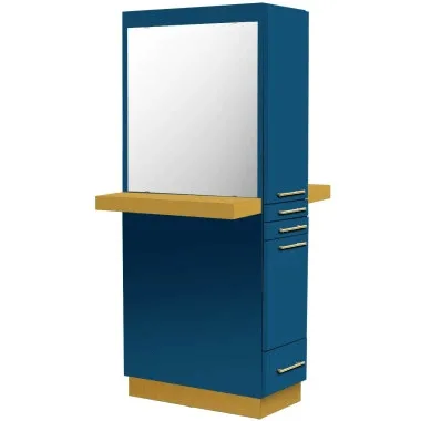 Double-Sided Barber Salon Styling Stations With Mirror – custom retail display image 42