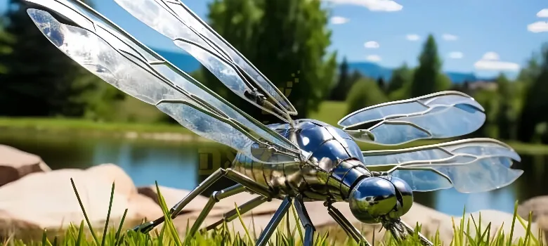Large Outdoor Metal Dragonfly Statues Sculptures – custom retail display image 10