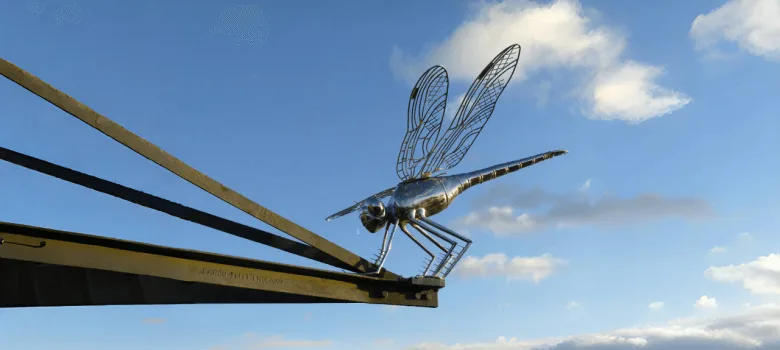 Large Outdoor Metal Dragonfly Statues Sculptures – custom retail display image 11