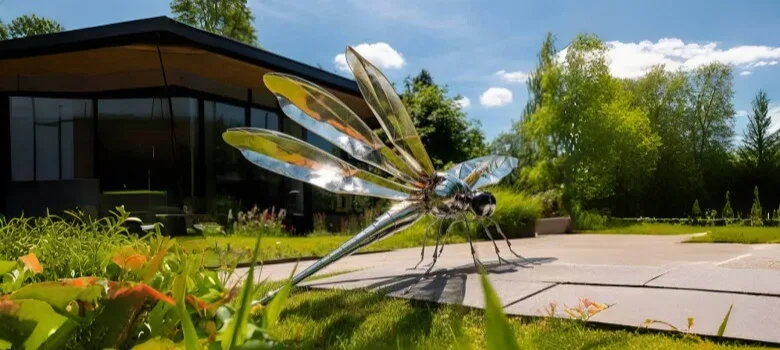 Large Outdoor Metal Dragonfly Statues Sculptures – custom retail display image 12
