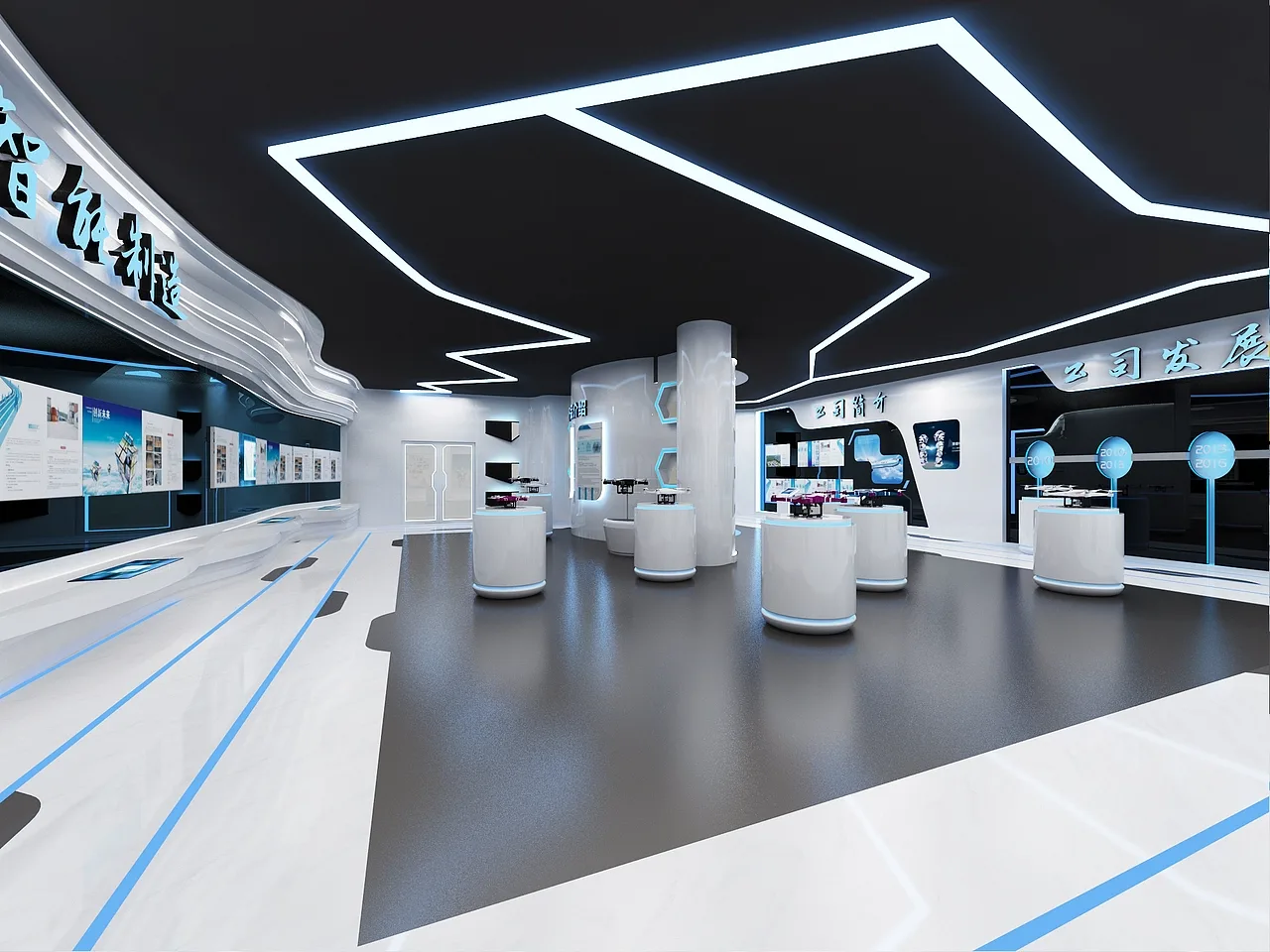 Drone Store Design, Displays Table Furniture – Insta360 drone store design with interior displays & furniture image 4