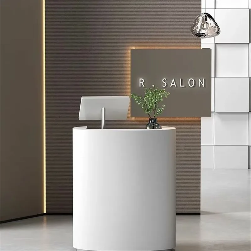 Wood Reception Desks Counters – custom retail display image 37