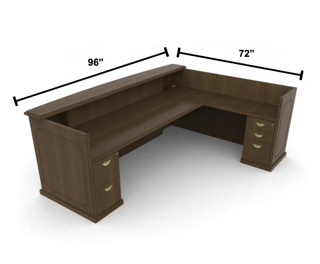 L- shaped Reception Desks For Sale – custom retail display image 21
