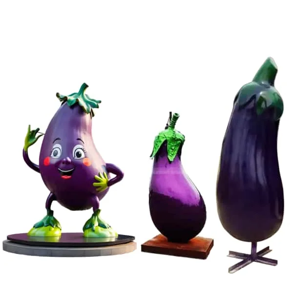 Fruit Vegetables Props | Life Size Statues For Sale – Cartoon Eggplant image 8