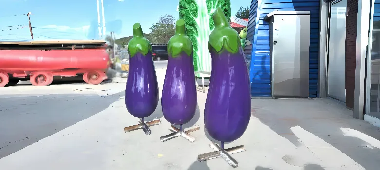 Eggplant Sculptures Statues For Sale | Fiberglass – custom retail display image 16