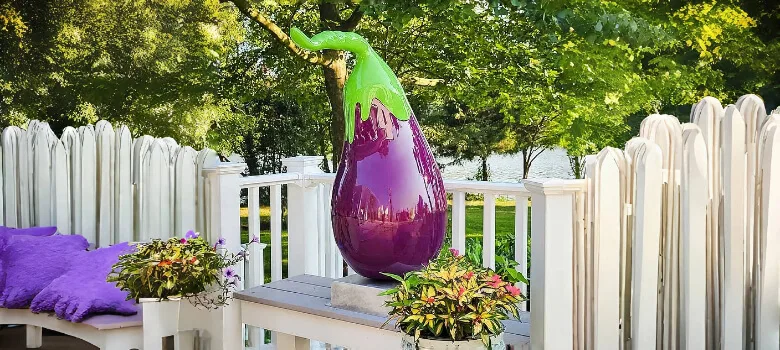 Eggplant Sculptures Statues For Sale | Fiberglass – custom retail display image 14