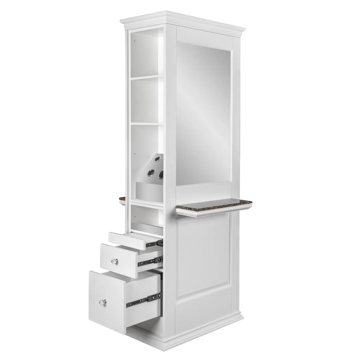 Double-Sided Barber Salon Styling Stations With Mirror – custom retail display image 9