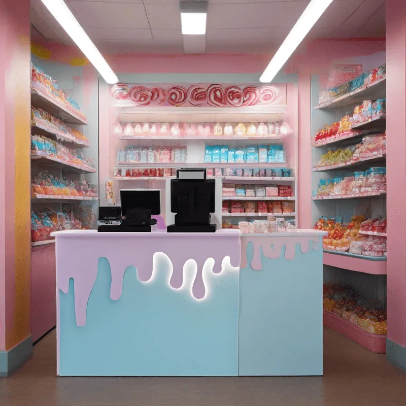 Small Reception Desks – custom retail display image 13