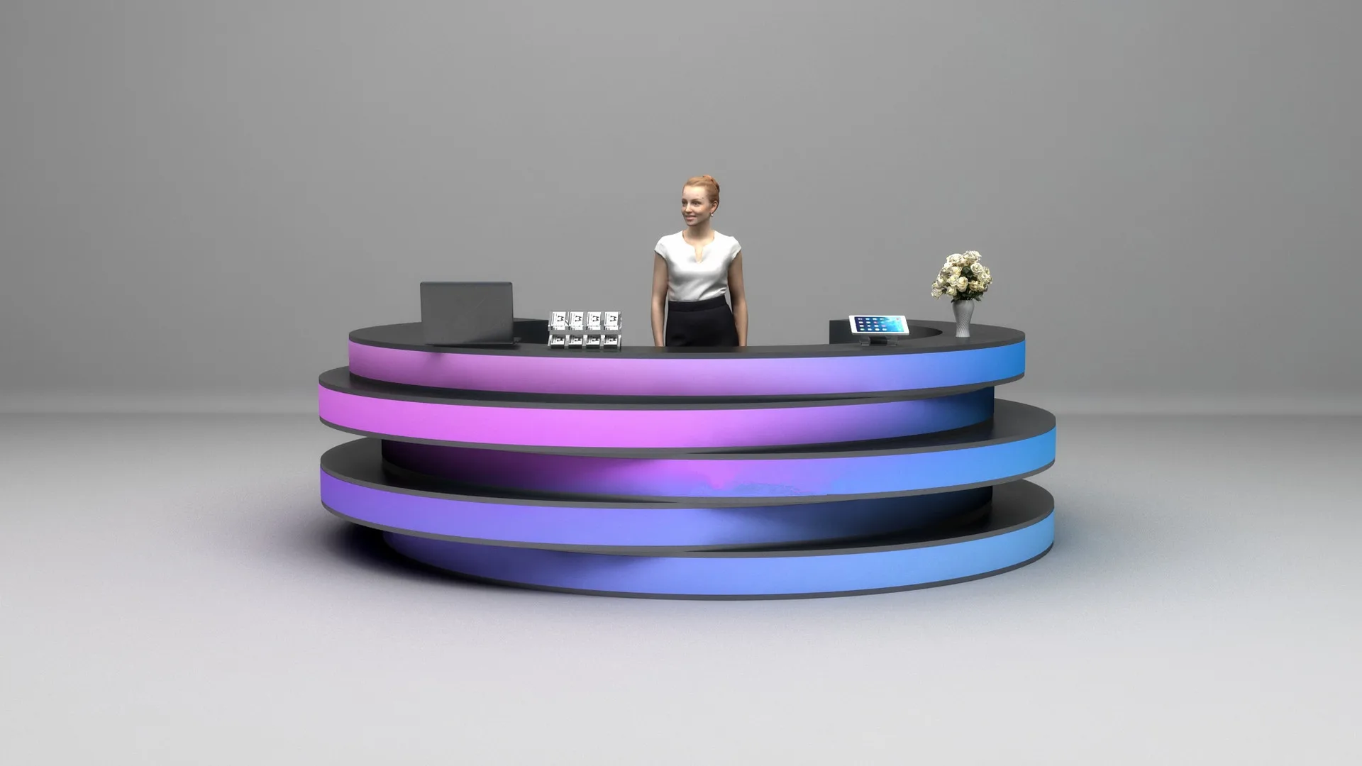 Modern Reception Desks, Counters Tables – custom retail display image 138