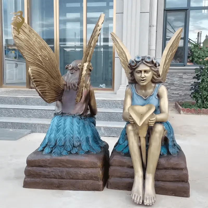 Fairy Statue1 Bronze Mermaid Fairy Statues For Sale | Life Size – custom retail display image 6