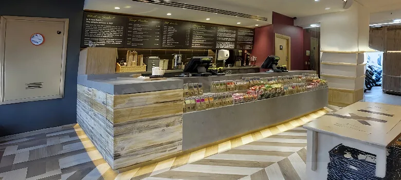 Fast Food Restaurant Counter (3) Fast Food Restaurant Counters Serving Counters For Sale – custom retail display image 10