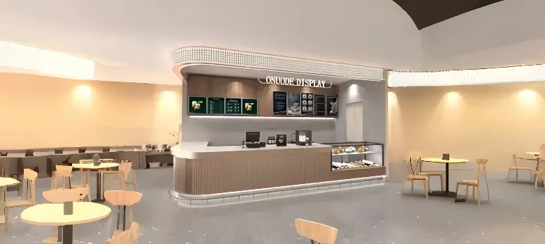 Fast Food Restaurant Counter (4) Fast Food Restaurant Counters Serving Counters For Sale – custom retail display image 11