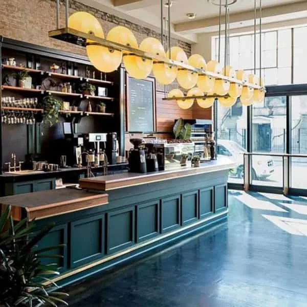Restaurant Bar Counter For Sale | Wood, Metal Marble – Fast Food Shop Counter image 1