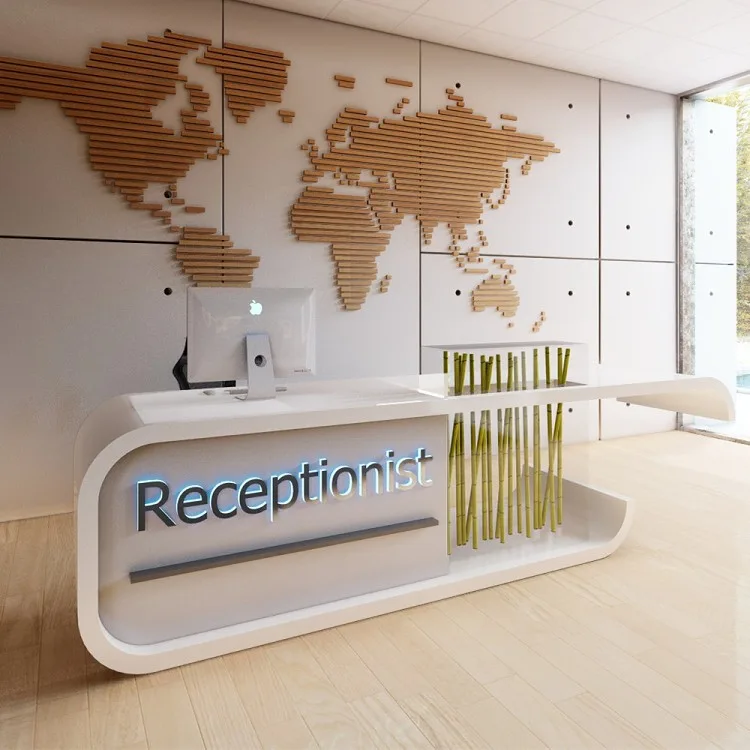 Wood Reception Desks Counters – custom retail display image 96