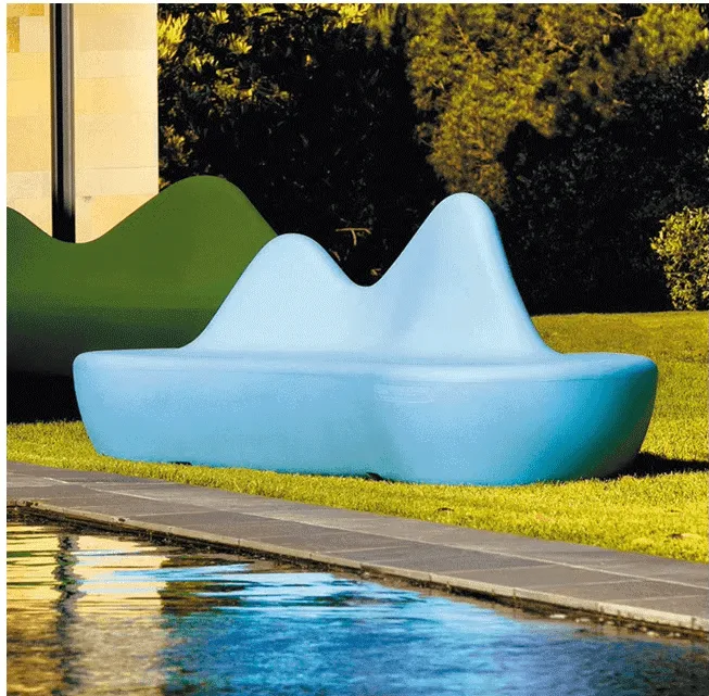 Garden Park Bench For Sale | Outdoor Fiberglass Bench Seat – custom retail display image 1