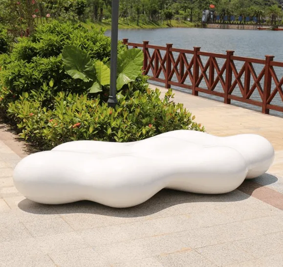 Garden Park Bench For Sale | Outdoor Fiberglass Bench Seat – custom retail display image 87