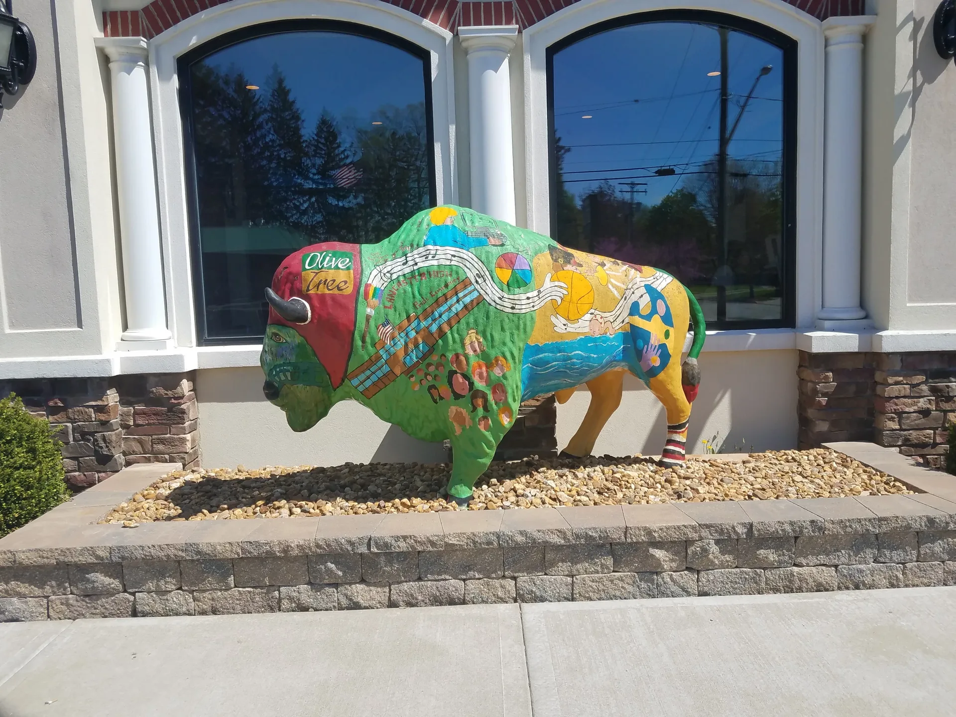 Fiberglass Buffalo & Bison Garden Sculpture (1) Buffalo Bison Garden Sculptures For Sale | Fiberglass Garden Art – custom retail display image 7