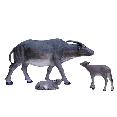 Buffalo Bison Garden Sculptures For Sale | Fiberglass Garden Art – custom retail display image 4
