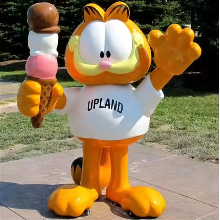 Fiberglass Cats Statues Sculptures For Outdoor Garden Ornaments. – custom retail display image 4