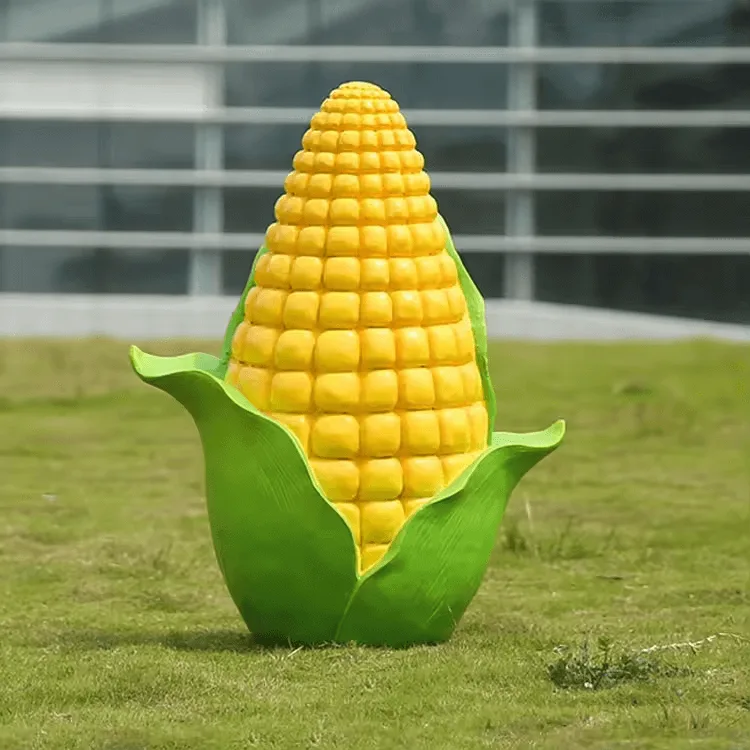 Fiberglass Corn Statues Sculptures For Sale – custom retail display image 1