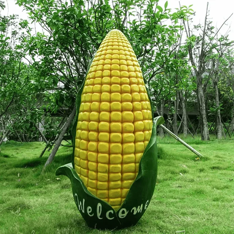 Fiberglass Corn Statues Sculptures For Sale – custom retail display image 4